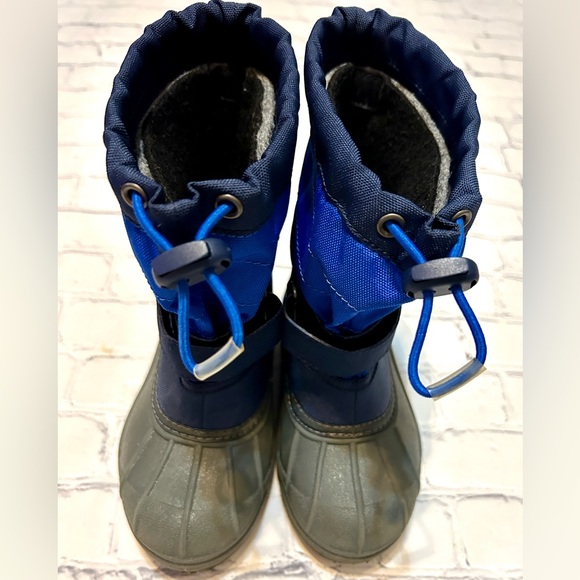 Columbia Waterproof Kids Snow Boots - Little Boys Size 11 Blue & Gray (EUC) - Picture 14 of 14